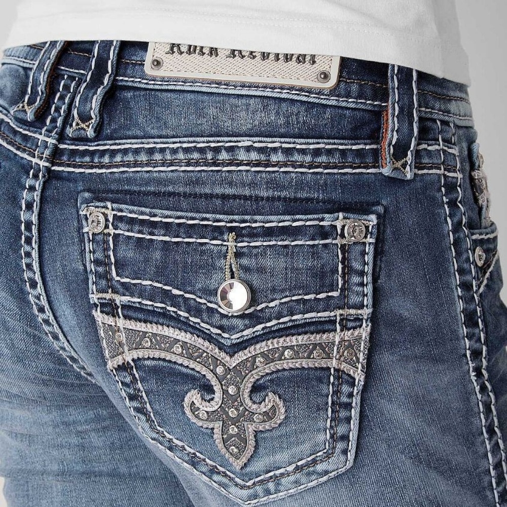 Rock revival crops or capris size 36 midrise curvy